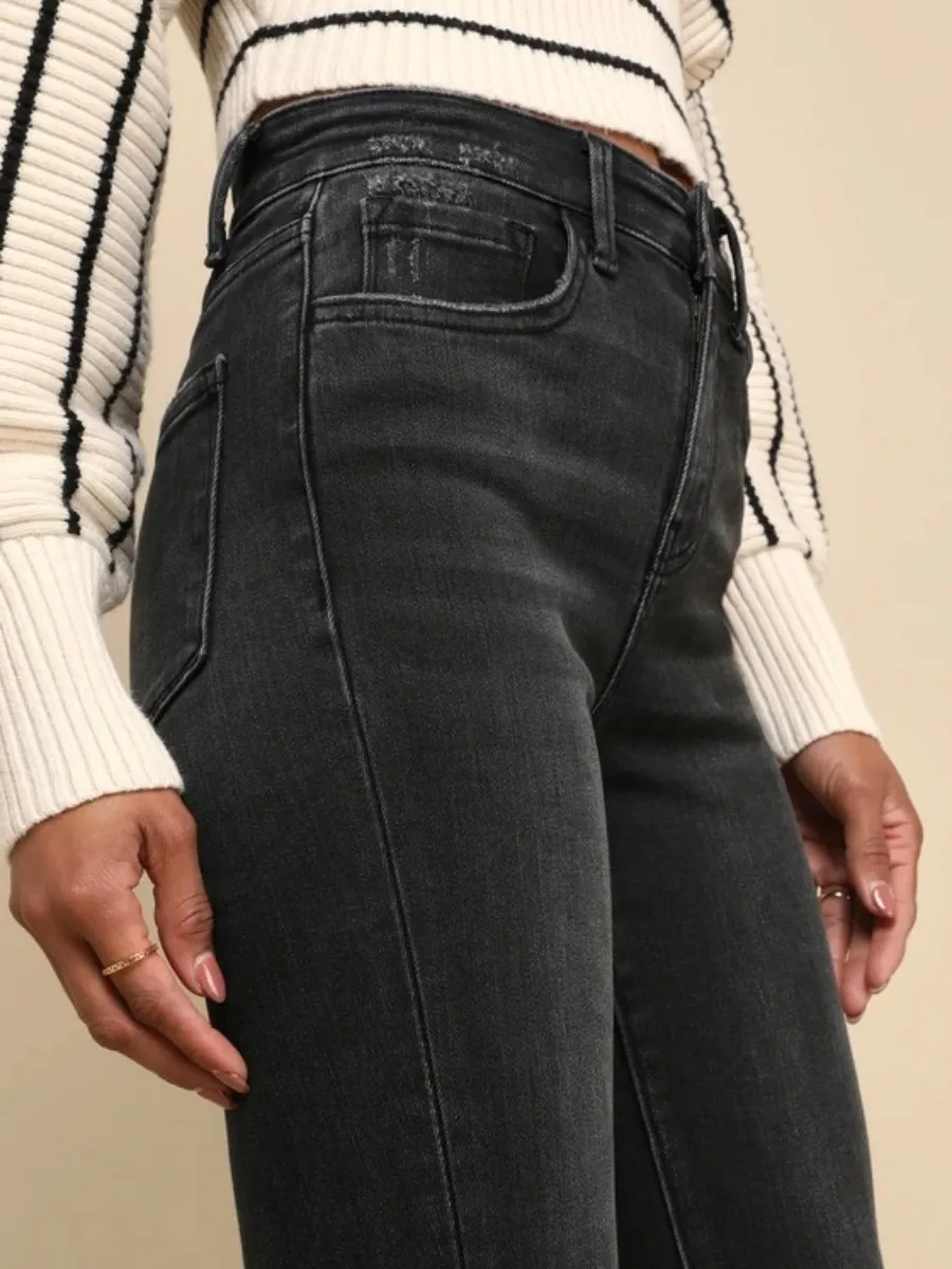 High Waisted Cropped Jeans
