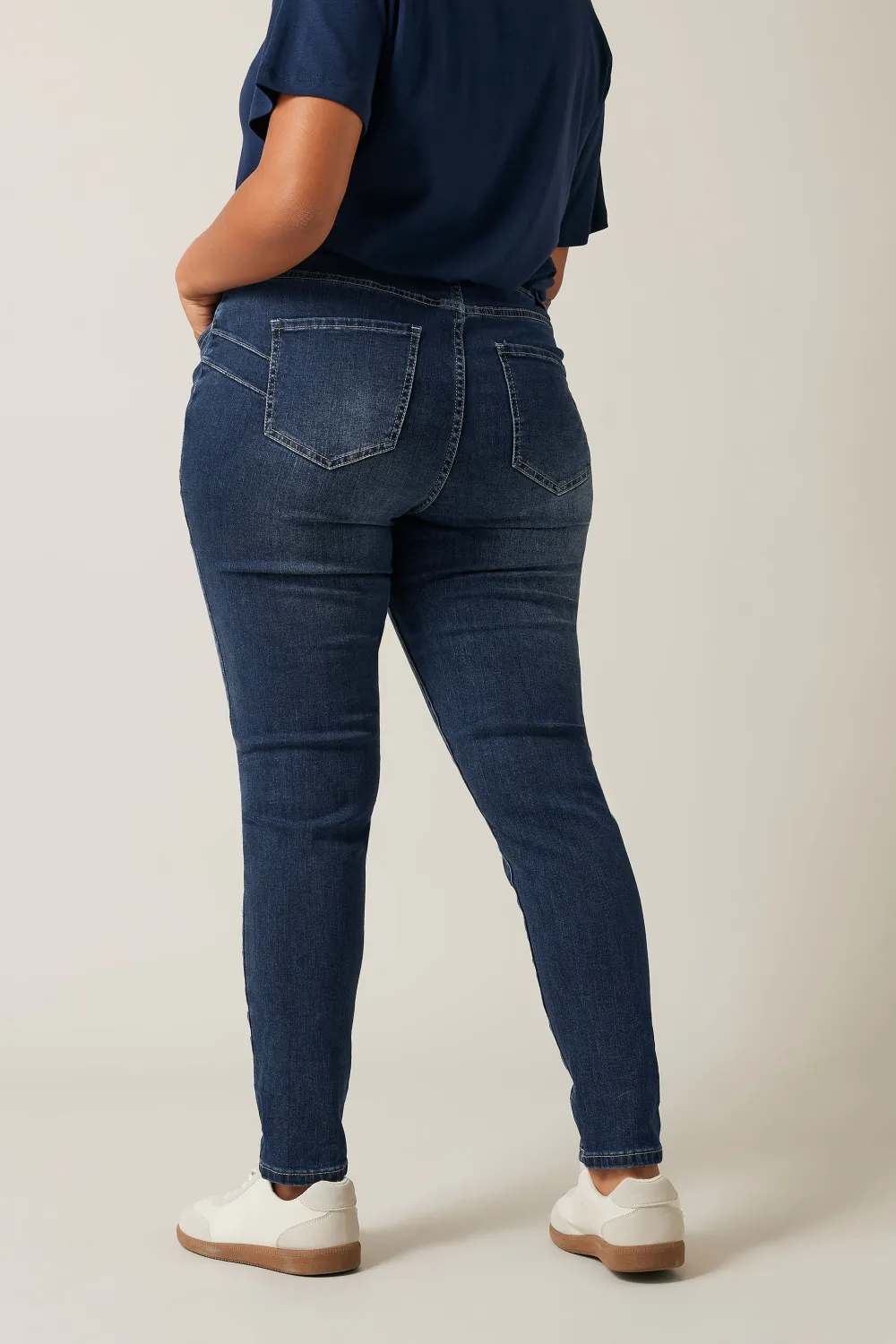 Evans Indigo Blue Stretch Skinny Jeans