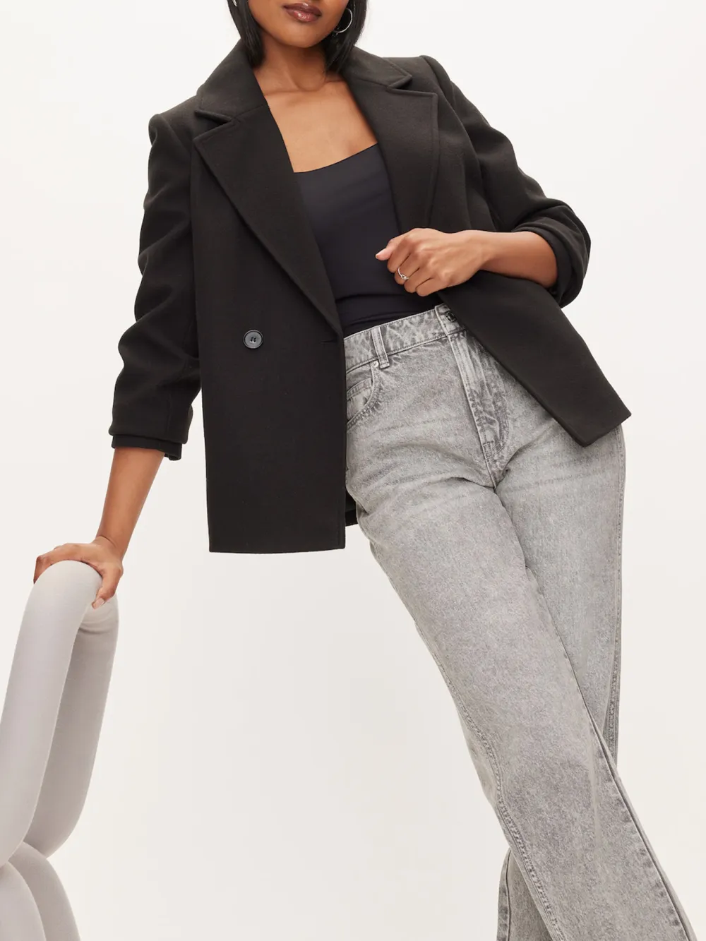 Double Breasted Short Coat