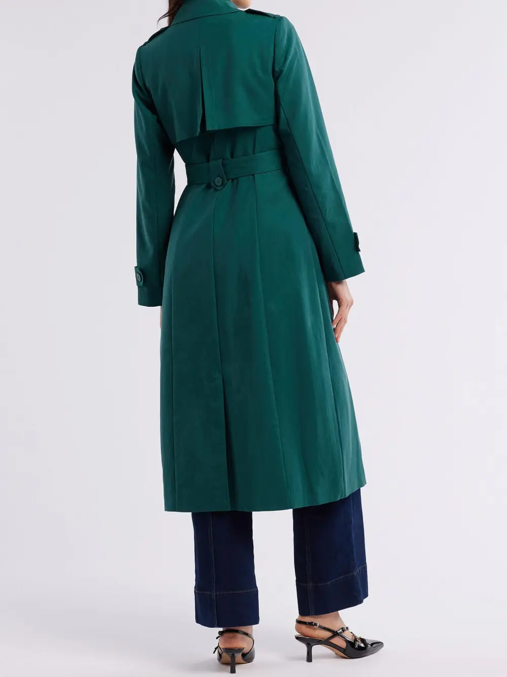 Green Classic Trench Coats