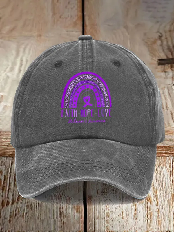 Faith Hope Love Alzheimer'S Awareness Baseball Caps