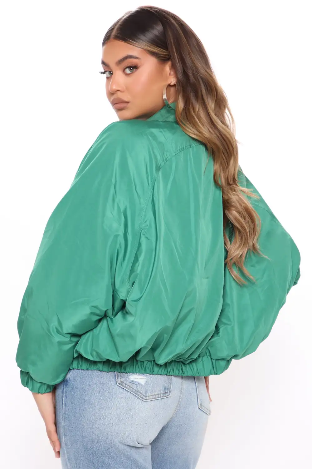 Obsessed With Me Bomber Jacket - Kelly Green