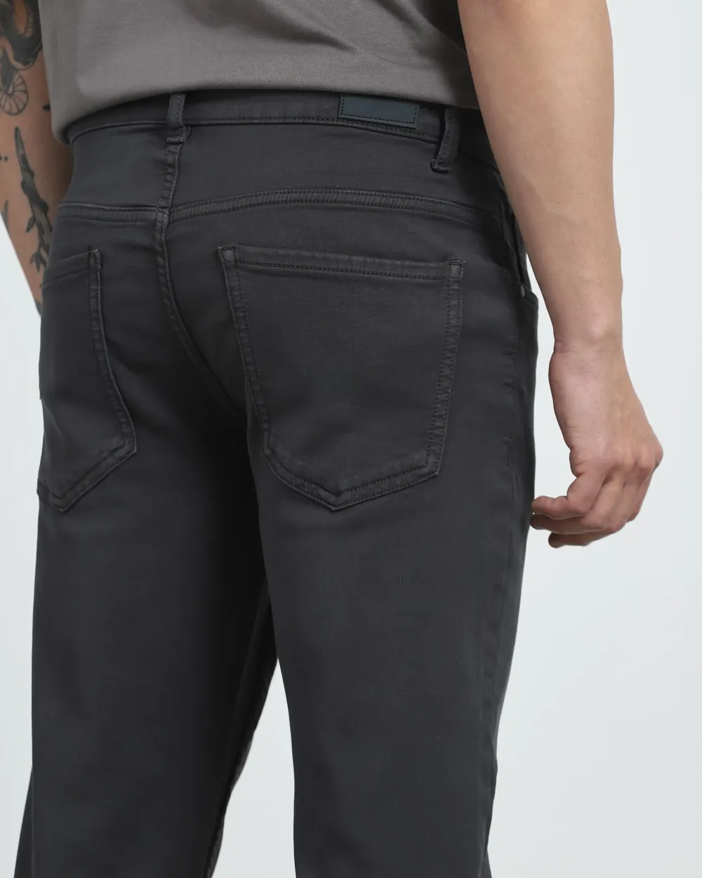 Classic Comfortable Straight Grey Jeans