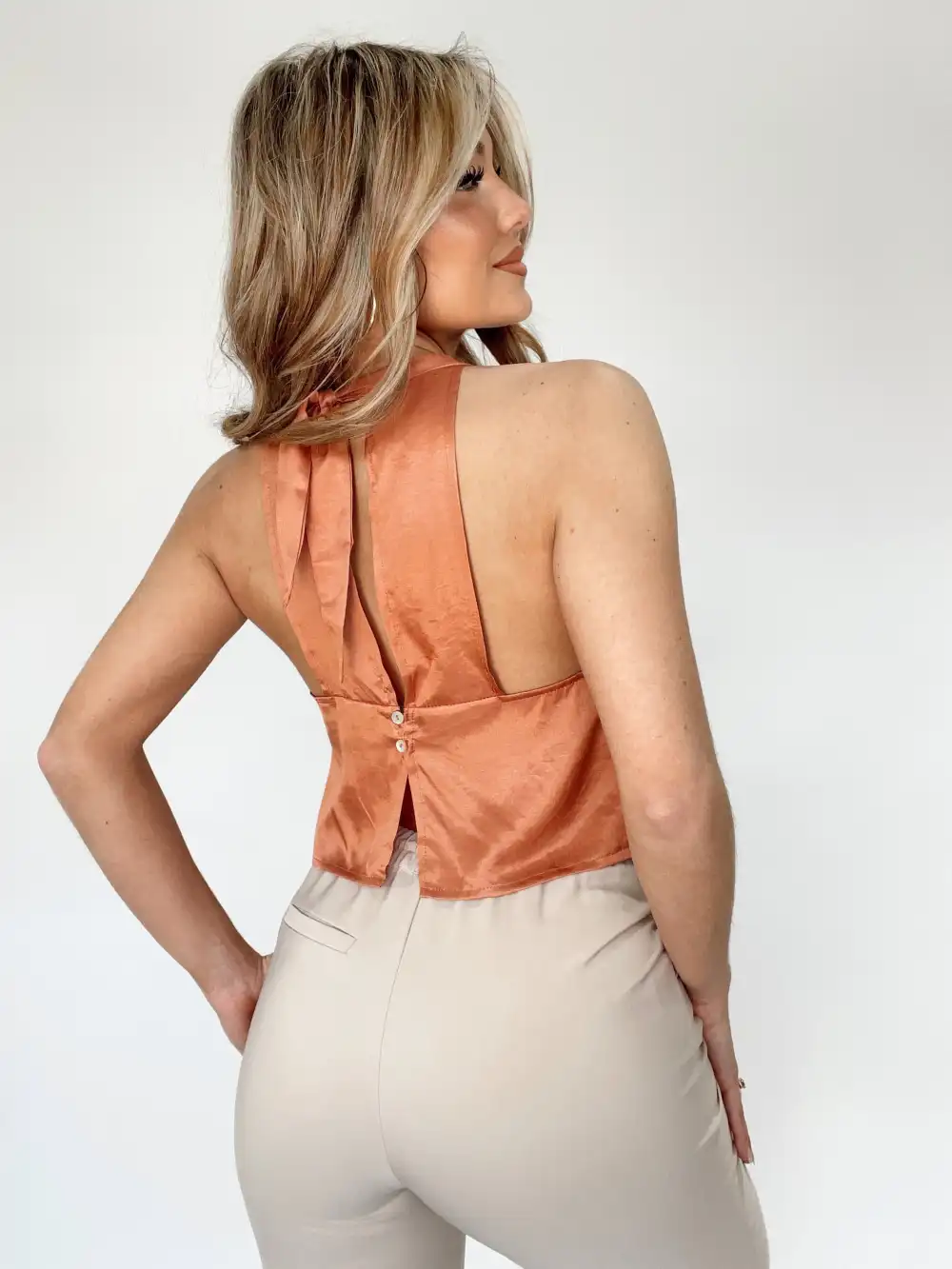 Feeling Fine Cowl Neck Tank