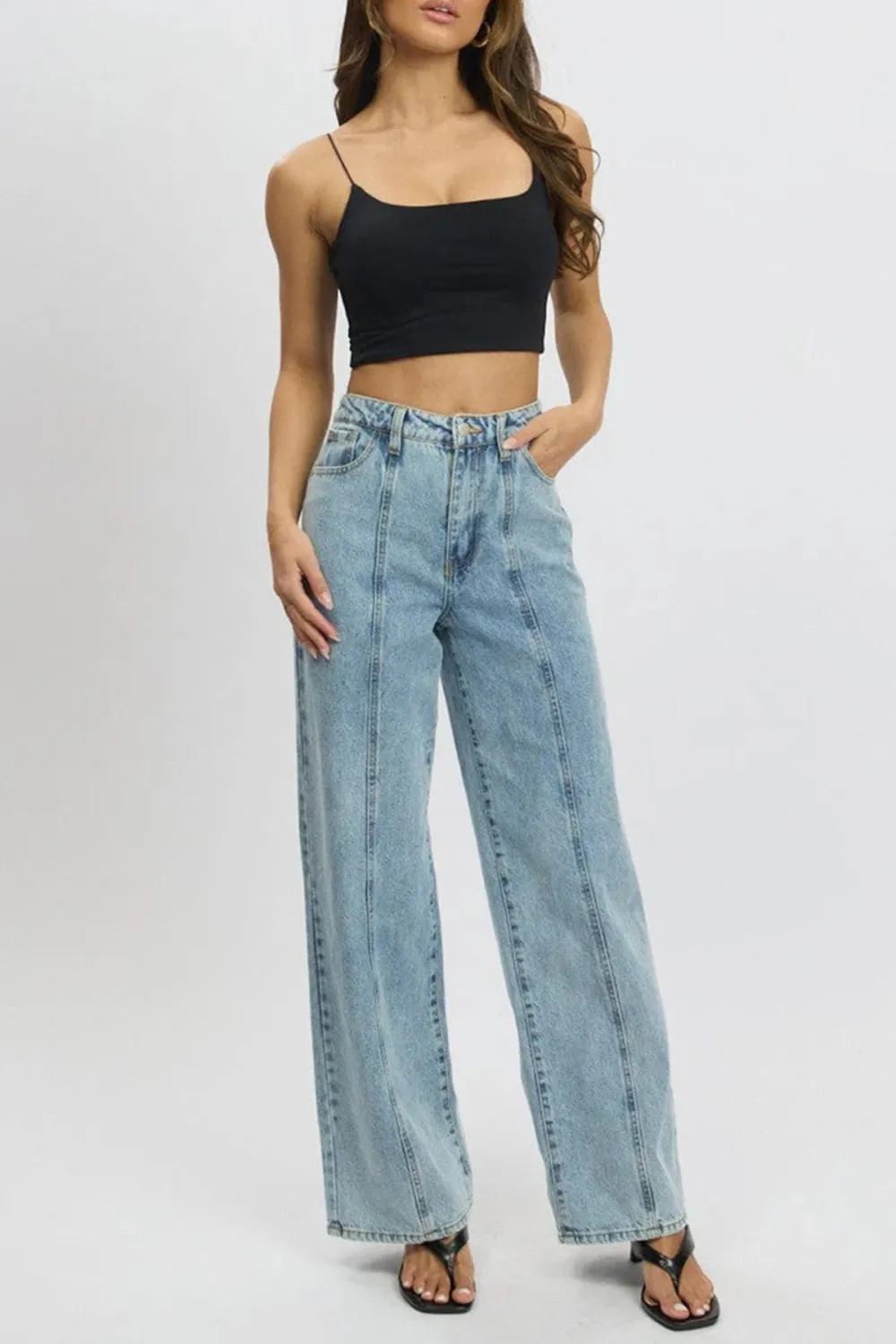 Black Cropped Cami Top Supersoft