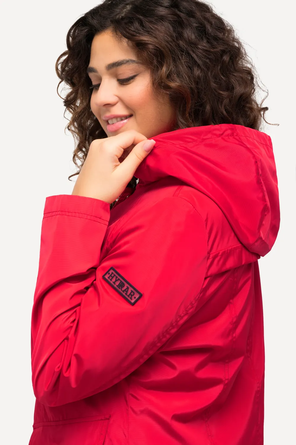 HYPRAR Funktionsjacke Stehkragen Kapuze 2-Wege-Zipper